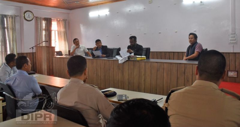 DC Kohima, Shanavas C chairing the meeting of the Regional Transport Authority, Kohima at DC's Conferences Hall, Kohima on September 29. (DIPR Photo)